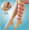 Zipper Compression Sock Leg Knee Support Open Toe Preventing Varicose Veins Stretch Socks