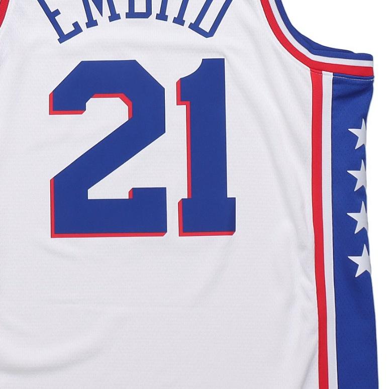 Nike NBA Jersey Basketball SW Fan Edition Philadelphia 76ers 21 Home White Men's CJ7677-103