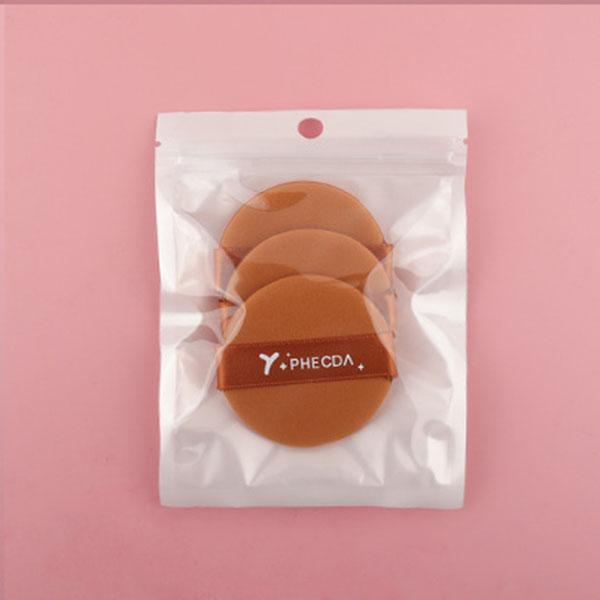 3 шт., пуховка на воздушной подушке, круглая, с каплей воды, двухсторонняя сухая и влажная пудра