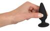 Heavy Medium Tapered Anal Plug (8.9cm) - Black Velvets