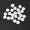 Resin Sewing Button Scrapbooking Round White Black 2 Holes 9/10/11.5/15/18/20/23/25 Mm