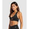 Gymshark Спортивный бюстгальтер Peek A Boo черный b8A5z Bb2j