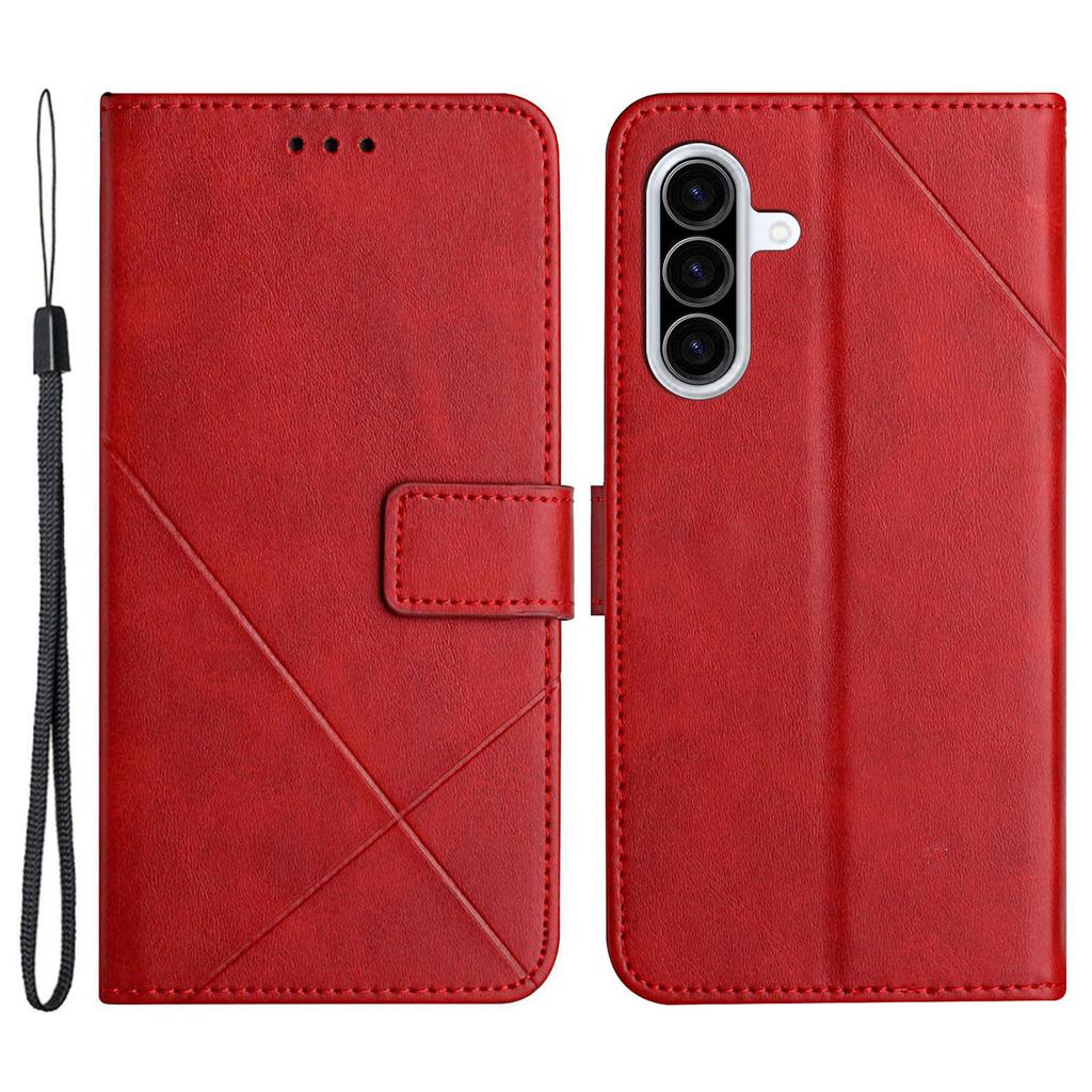 Для Samsung Galaxy A36 5G Чехол Кошелек Кожаный Чехол для Телефона с Линейным Узором