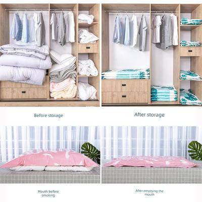 Moisture-Proof Compression Bag, National Trend Style Vacuum Storage Bag, Three-Dimensional Bag, Special Organizer Bag for Cotton Quilts, Transparent