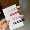 2Pcs/Set Candy Color Metal Hollow Hair Clip Broken Hair Side Duckbill Bangs Y2K Hair Accessories