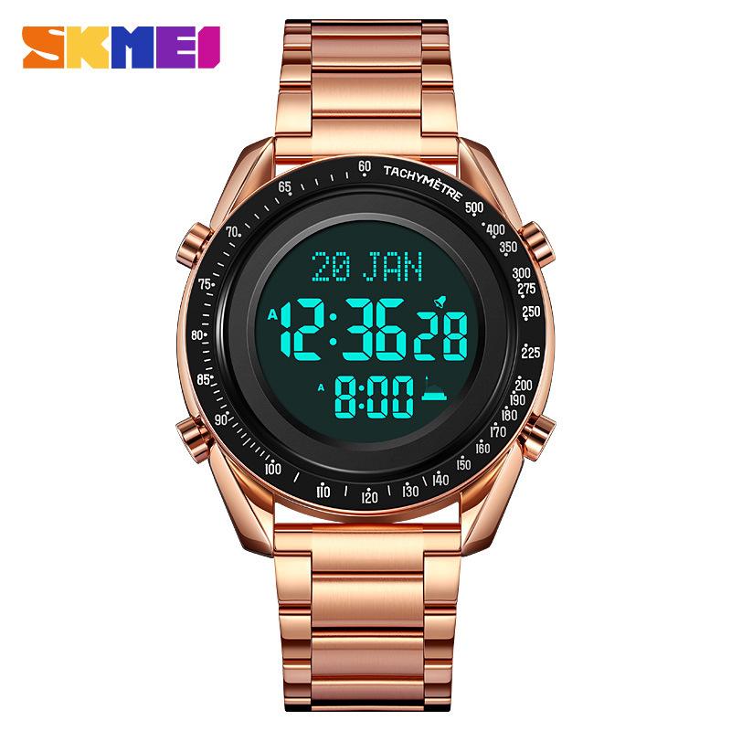 Moment Beauty Мужские часы Светящиеся водонепроницаемые электронные часы Закладка Направление Совет Многофункциональные электронные часы Часы