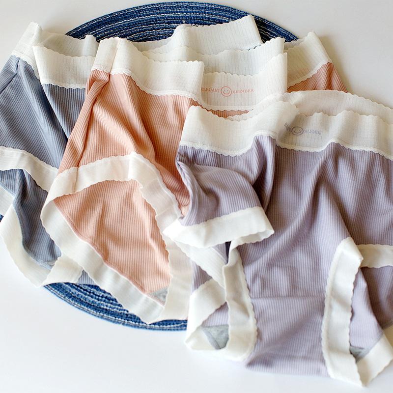 Threaded Lace Underwear Package Hip Mid-waist Women's Panty Triangle Panties Breathable Comfortable Panties