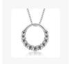 Korean Style Women's Circle Pendant Necklace Jewelry