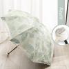Lace Embroidery Umbrella Lady Sunshade Black Rubber Three Folding Princess Sweet Lace Parasol Anti-uv Sun/ Rain Umbrellas
