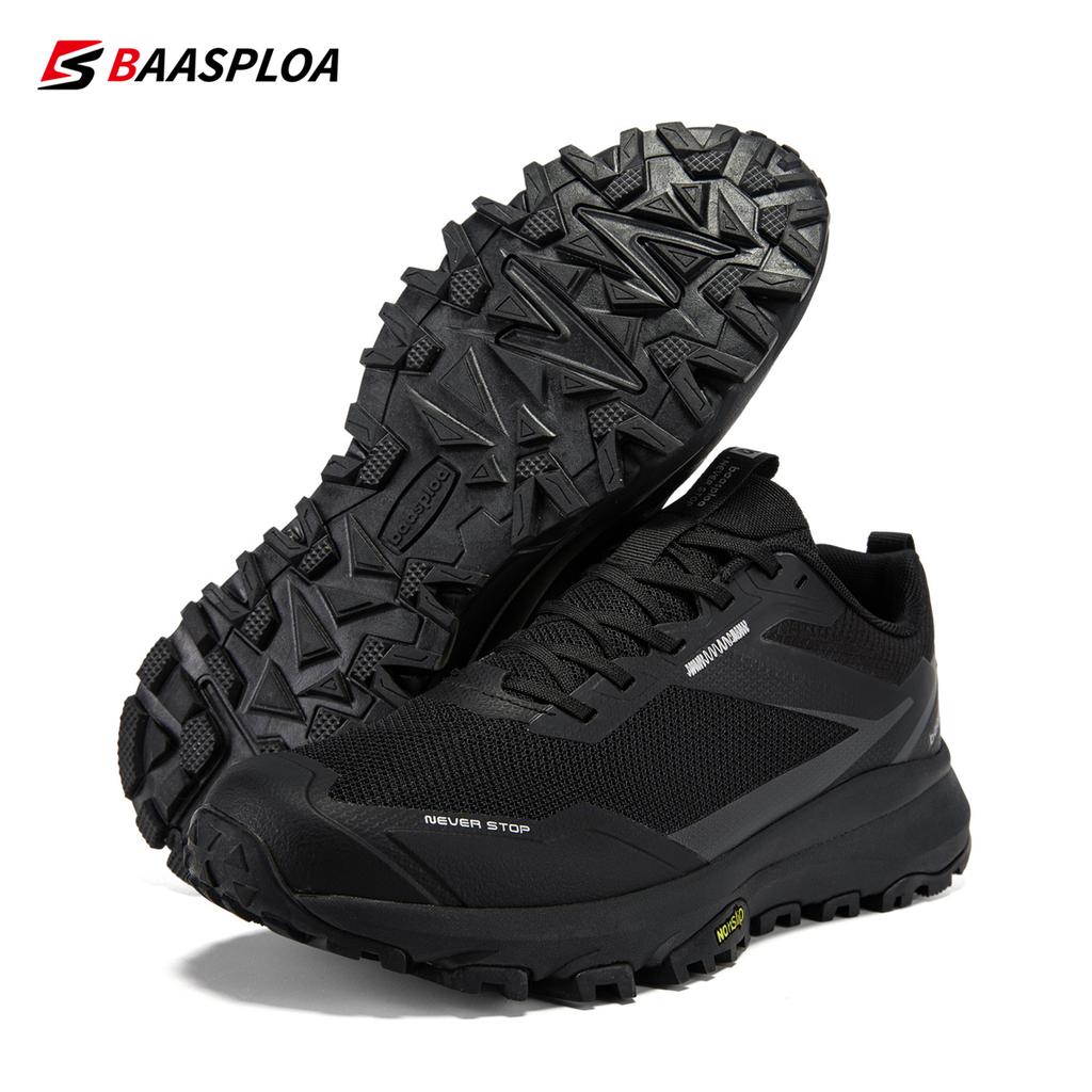 BAASPLOA Мужские походные туфли Модные легкие уличные кроссовки Дышащие для мужчин Противоскользящие износостойкие Новая мужская обувь