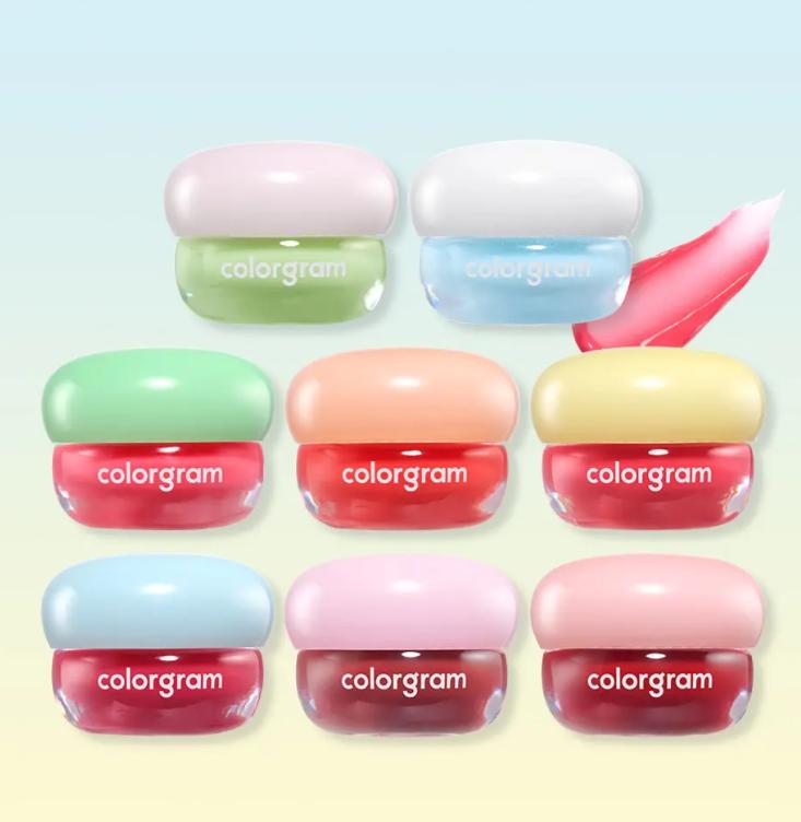 Colorgram Тинт-бальзам для губ Tintory Jam 8 цветов – Блестящий увлажняющий корейский цветной бальзам для губ