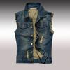 New Large Youth Trendy Denim Vest Men's Sweetheart Tank Top