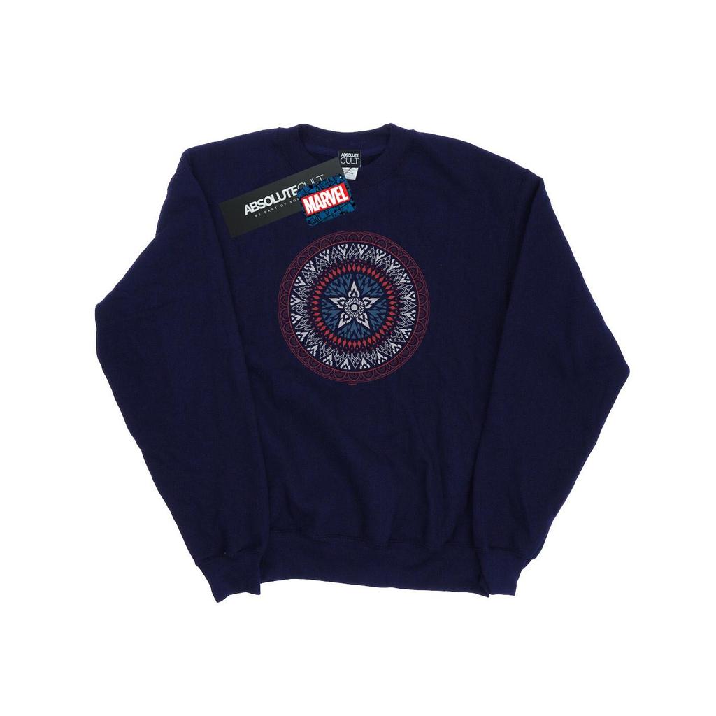 Marvel Womens/Ladies Captain America Ornamental Shield Sweatshirt