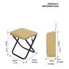 Ultra-light Folding Stool Oxford Cloth Outdoor Picnic Bench Portable Zipper Campstool  Train