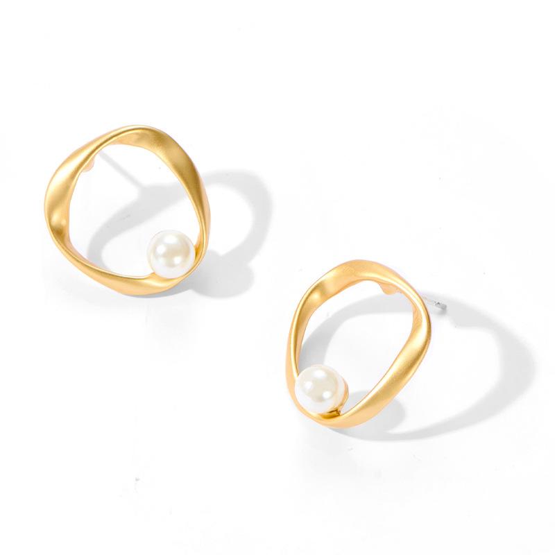 Нерегулярные искусственные жемчужины серьги-гвоздики женские винтажные украшения милые маленькие серьги для женщин ювелирные изделия ARI