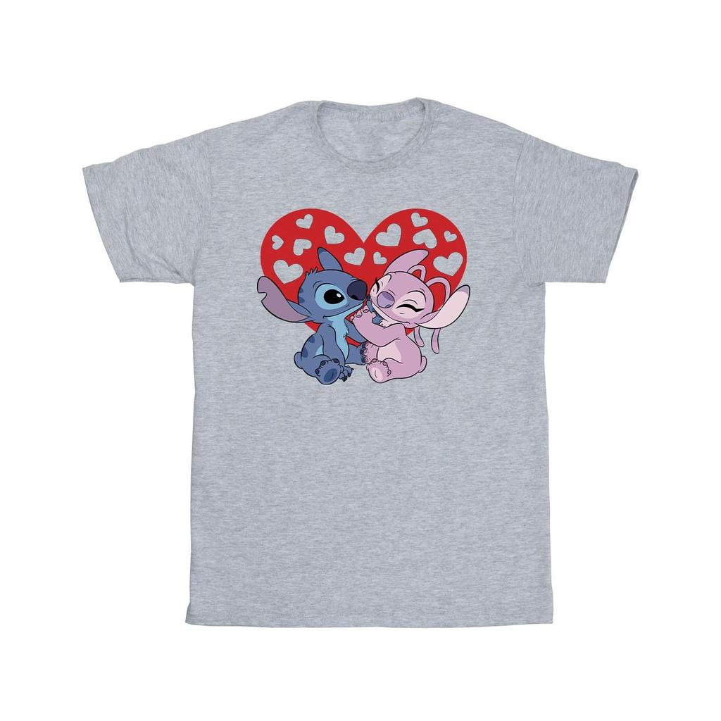 Disney Boys Lilo & Stitch Hearts T-Shirt