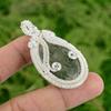 Daughters Day Deal 925 Silver Solar Moss Agate Gemstone Wire Wrapped New Pendant