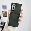 Чехол из искусственной кожи для телефона Samsung Galaxy Z Fold 6 5 4 3 Fold6 Fold5 Fold4 Fold3 5G Magnetic Wireless Charger Protective Cover