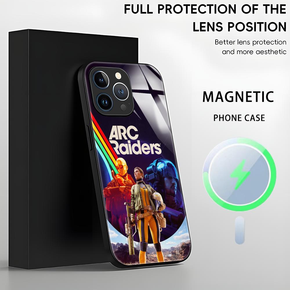 HOT GAME ARC Raiders Phone Case For iPhone17 16 15 14 13 12 11 X XR XS 8 Plus Mini Pro Max Glass Magnetic Case