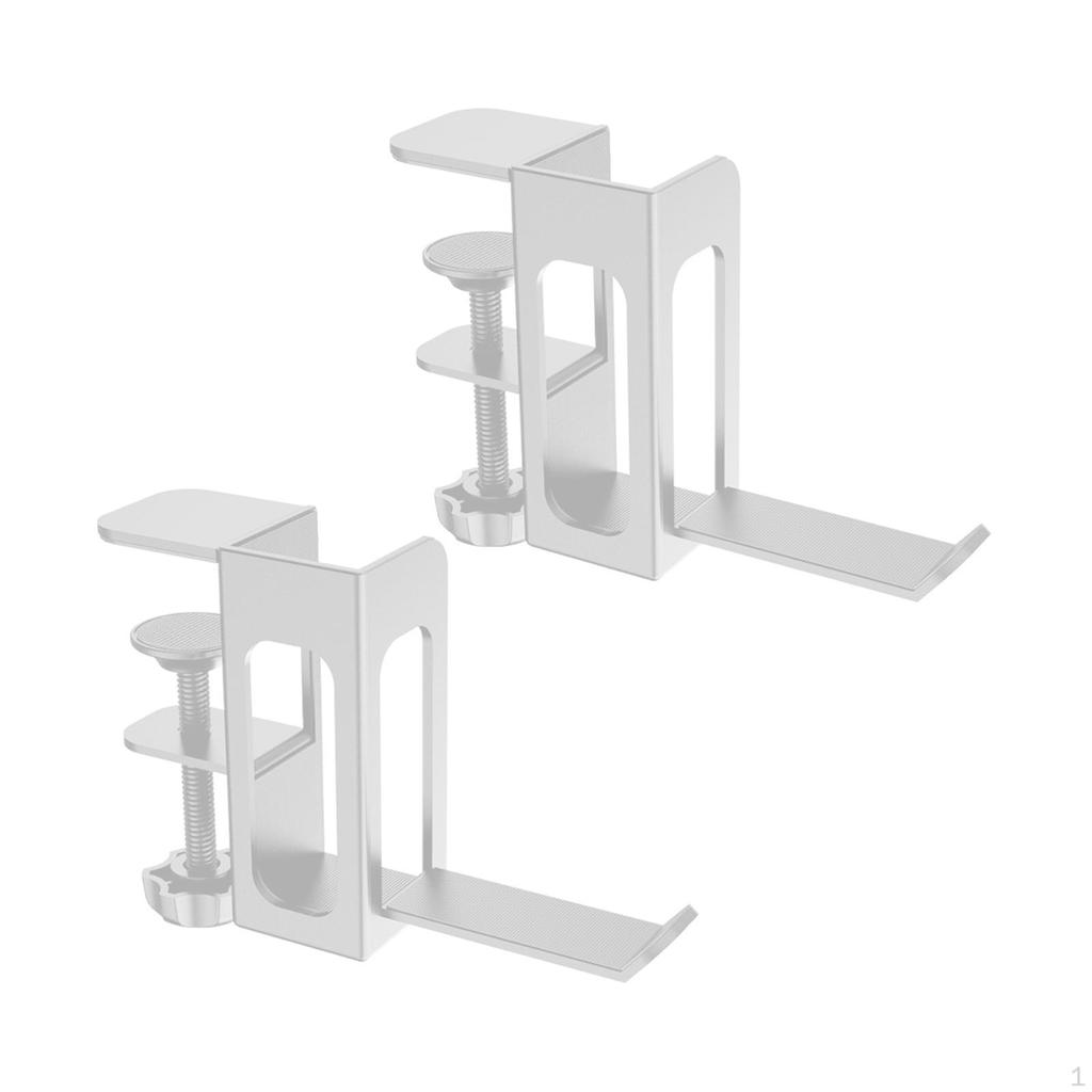 Настольный органайзер для хранения без сверления под держателем для ноутбука с подставкой для наушников