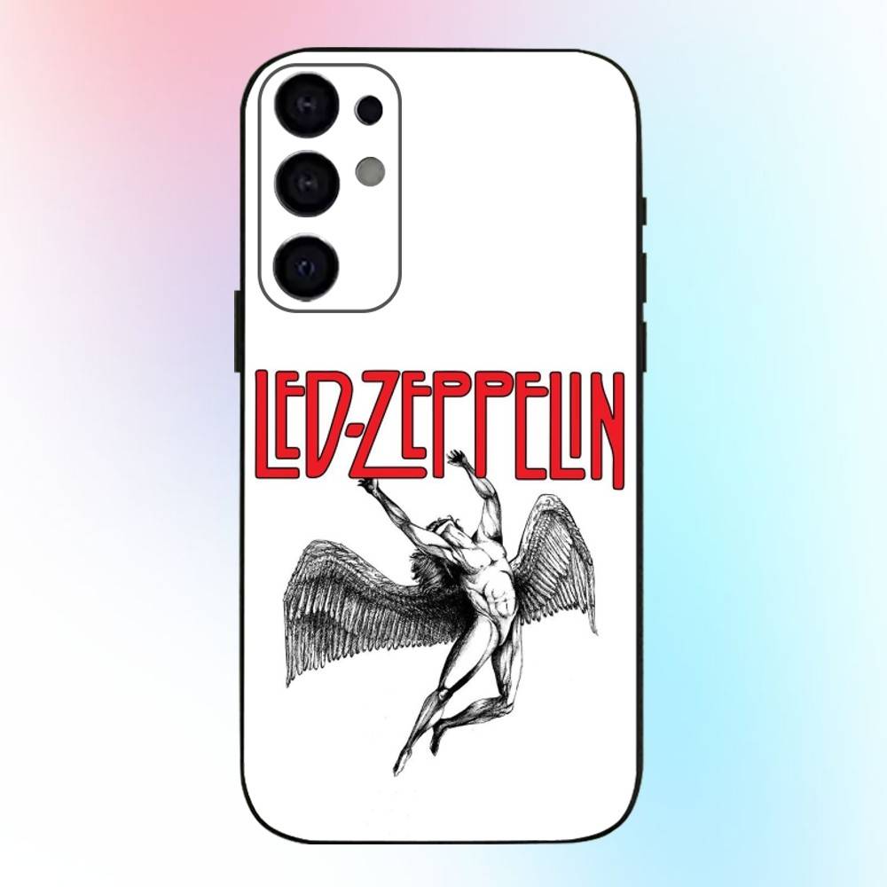 Чехол для телефона Rock L-Led Z-Zeppelin Band для Samsung S25,S24,S21,S22,S23,S30,Ultra,S20,Plus,Fe,Lite,Note,10,9,5G Черный