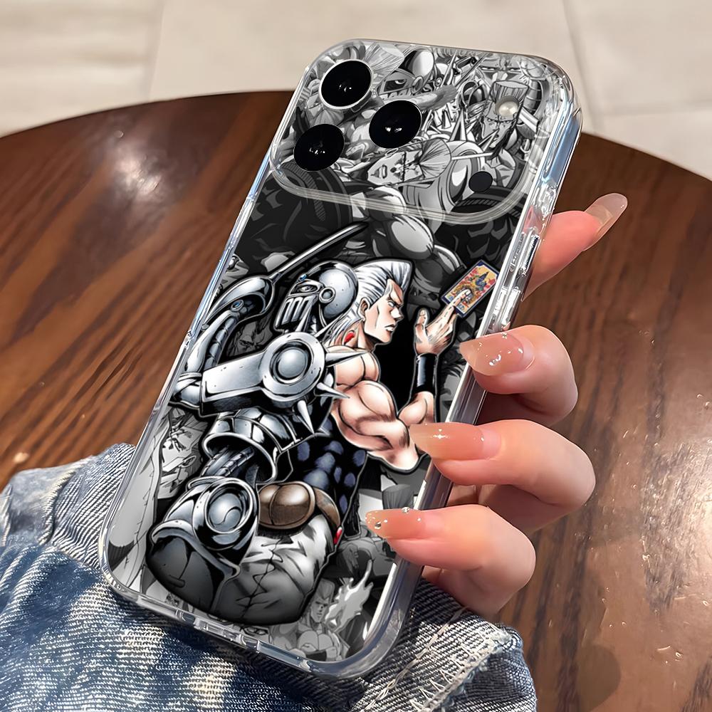 Чехол для телефона JoJo's Bizarre Adventure для iPhone 17 16 Pro Max 15 14 13 11 12 Mini Xs X Xr 7 8 Plus Se Прозрачный чехол