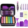 1 Set of 5D Diamond Painting Art Storage Kit, with Diamond Painting Accessories Kit, Cross Stitch Tool Accessories Pen, DIY Cross Stitch
