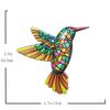 Iron Art Hummingbird Hardware Handicraft Pendant Metal Wall Art Decor Garden Decoration Home Decor Wall Art Hang Fence Farmhouse