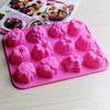 Puntos DIY силиконовая форма для выпечки шоколадных конфет в форме цветка с 12 отверстиями