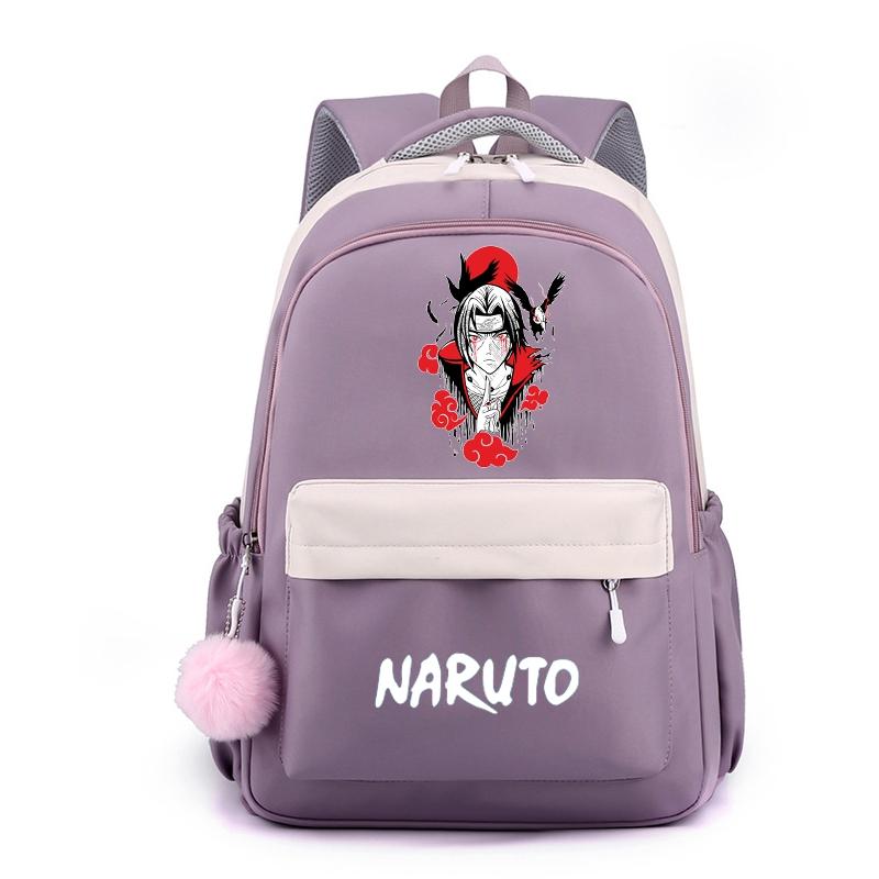 Аниме Наруто, нейлоновый милый мягкий рюкзак, школьная сумка для девочек-подростков, повседневная сумка для книг, мужская и женская дорожная сумка для отдыха