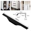 Cabinet Door Handles Aluminum Alloy Concealed Wardrobe Handle Hidden Invisible Furniture Long Strip
