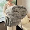 Warm Winter Blanket Milk Velvet Fleece Flannel Soft Thick Plush Blankets for Bed Sofa Single Double Couple Size Fluffy Bedspread