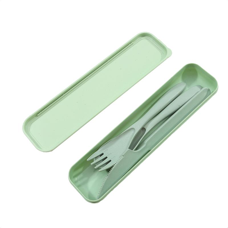 Набор посуды, нож для пшеницы, вилка и ложка, трехсекционные аксессуары для кемпинга на открытом воздухе, набор походной посуды 3 в 1