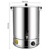 SULE 40L 304 Stainless Steel Electric Hot Water Urn with Faucet