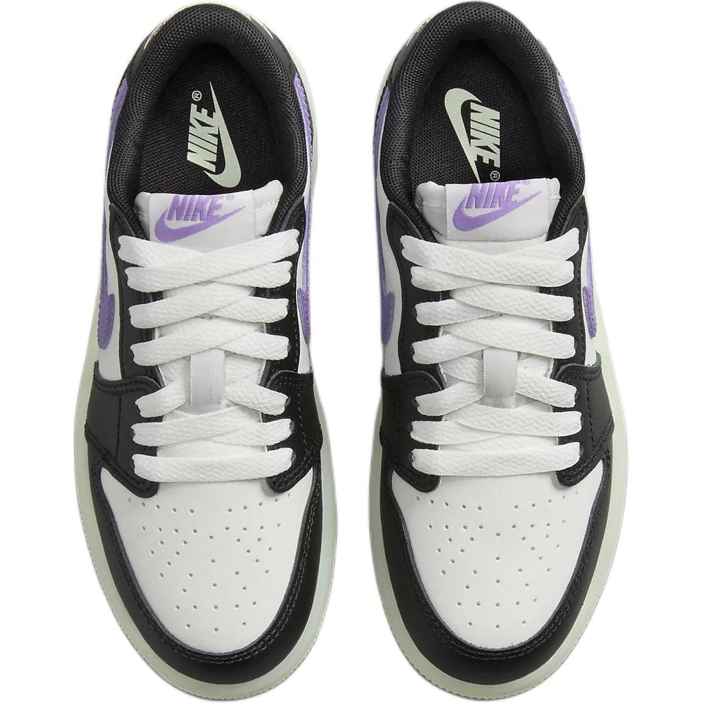 Кроссовки Air Jordan 1 Retro Low OG PS Black Raspberry Kids Volt-Tint HF0411-001