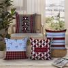 Check Pattern Decorative Pillowcase Living Room Bedroom Square Cushion Pillowcase