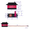 DIYmall 150KG DS51150 Цифровая сервомашинка, Полностью металлический редуктор, Водонепроницаемая 180 градусов, IP66, 12В, с сервоприводом 18T, для автомобилей Baja и радиоуправляемых автомобилей масштаба 1/15