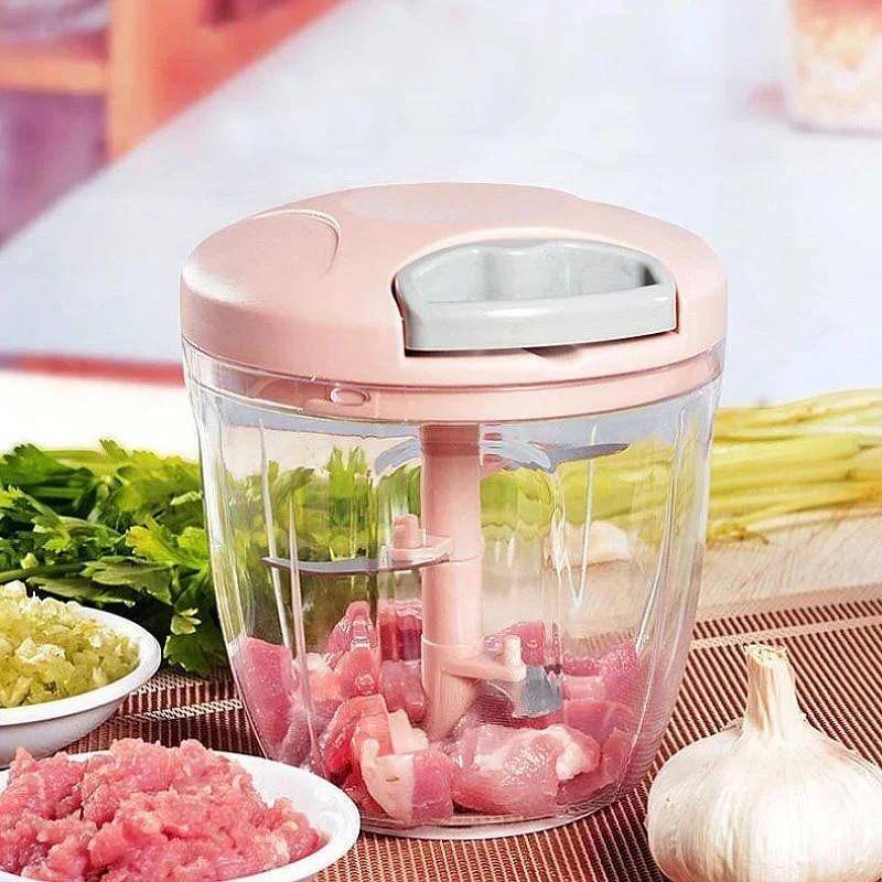 Manual Garlic Press Multi-function Garlics Grinding Chopper Food Vegetables Cutter Meat Grinders Kitchen Gadgets Masher Tools