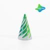 3D Printed Spiral Cone Toy Impossible Pyramid Passthrough Sculpture Pass Through Pyramid Toy Mini Vortex Thread Illusion
