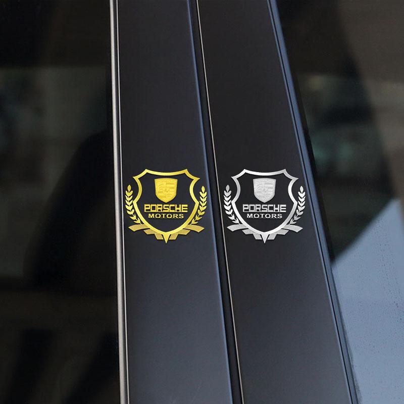 Auto Body Side Window Fuel Tank Trunk Decorative Decals Stickers For Porsche Boxster Cayenne Panamera Macan Cayman 911 918 996 917 991