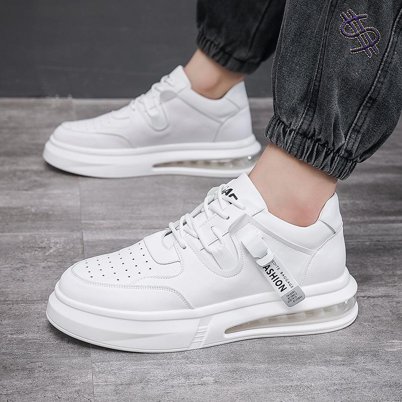 Нишевая мужская обувь осенне-зимняя белая обувь спортивная и любительская обувь на воздушной подушке модная обувь для скейтбординга персонализированная универсальная обувь Вэньчжоу