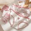 5Pcs/Set Pure Cotton Women Panties Breathable Underwear Seamless Cute Bow Girls Briefs