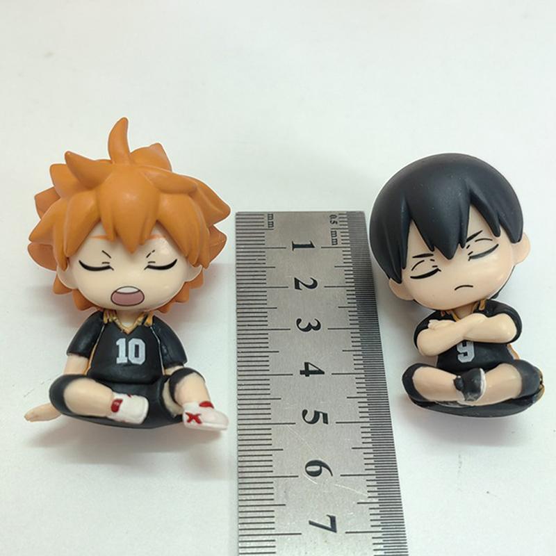 4 шт./лот украшения своими руками спящая мини фигурка Haikyuu 5,5 см Хината Шоё Тобио Кагеяма аниме модель украшения
