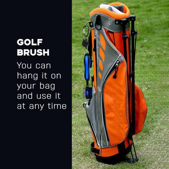 Щетка для гольф-клубов Инструмент для чистки гольф-клубов с магнитным выдвижным карабином Гольф
