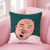 Funny Funny Characters Cushion Cover Pillow Case Soft Skin Friendly Fabric  Concealed Zipper