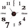 3D Wall Decal Decorative Clock,DIY Wall Clock