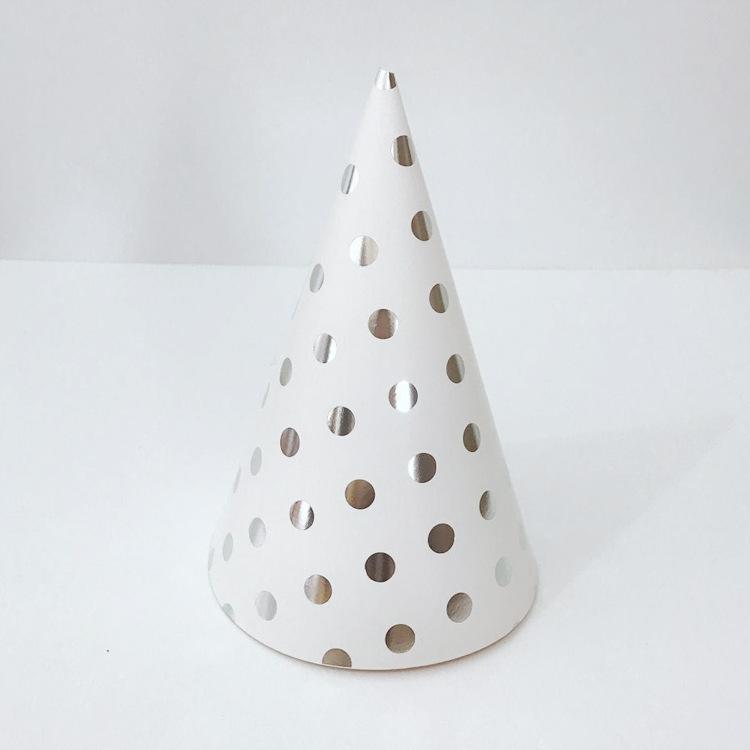 Children'S Birthday Party Decoration Wavy Bronzing Paper Hat Children'S Birthday Hat Party Hat Customization