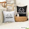 Cool RRealtree Cushion Cover Natural Linen Organic Fabric DoubleSided Printing Couch Pillow Covers Home Decor