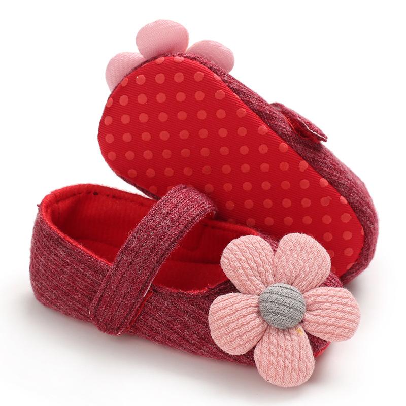 Весенне-осенняя обувь для малышей 0–1 года, дышащая детская обувь с мягкой подошвой, универсальная обувь принцессы