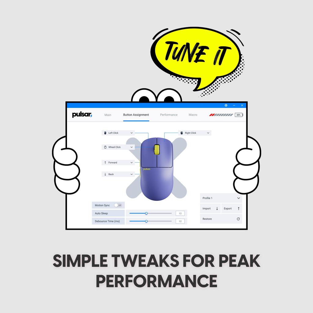 Pulsar Gaming Gears X2 CrazyLight Tokyo Edition Wireless Gaming 8K Polling 32000 Optical Flagship Sensor Mouse, Ultra-Lightweight (35g), Rate, 1ms,